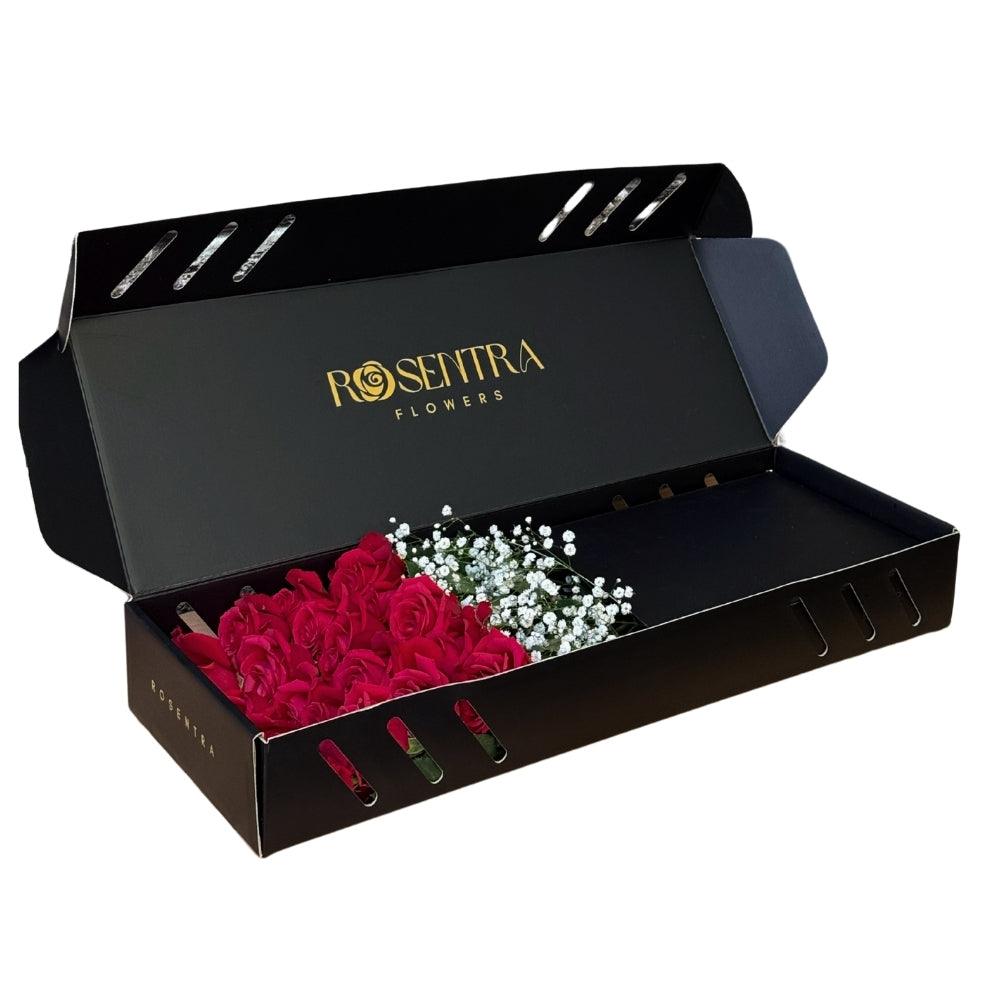 The Classic Box - Kırmızı Güller - Rosentra | Premium Flowers