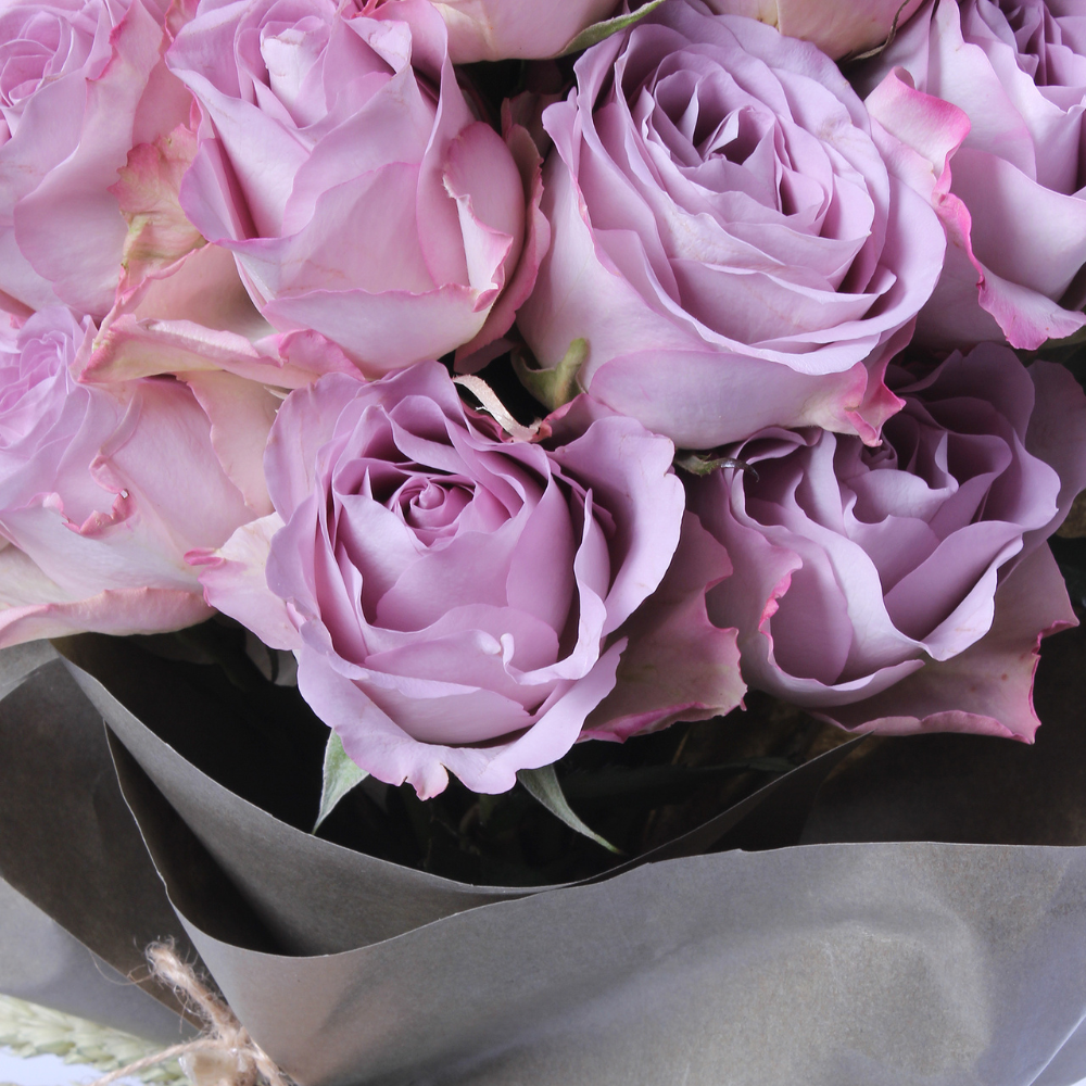 Premium 21 Lila Gül Buketi - Rosentra | Premium Flowers