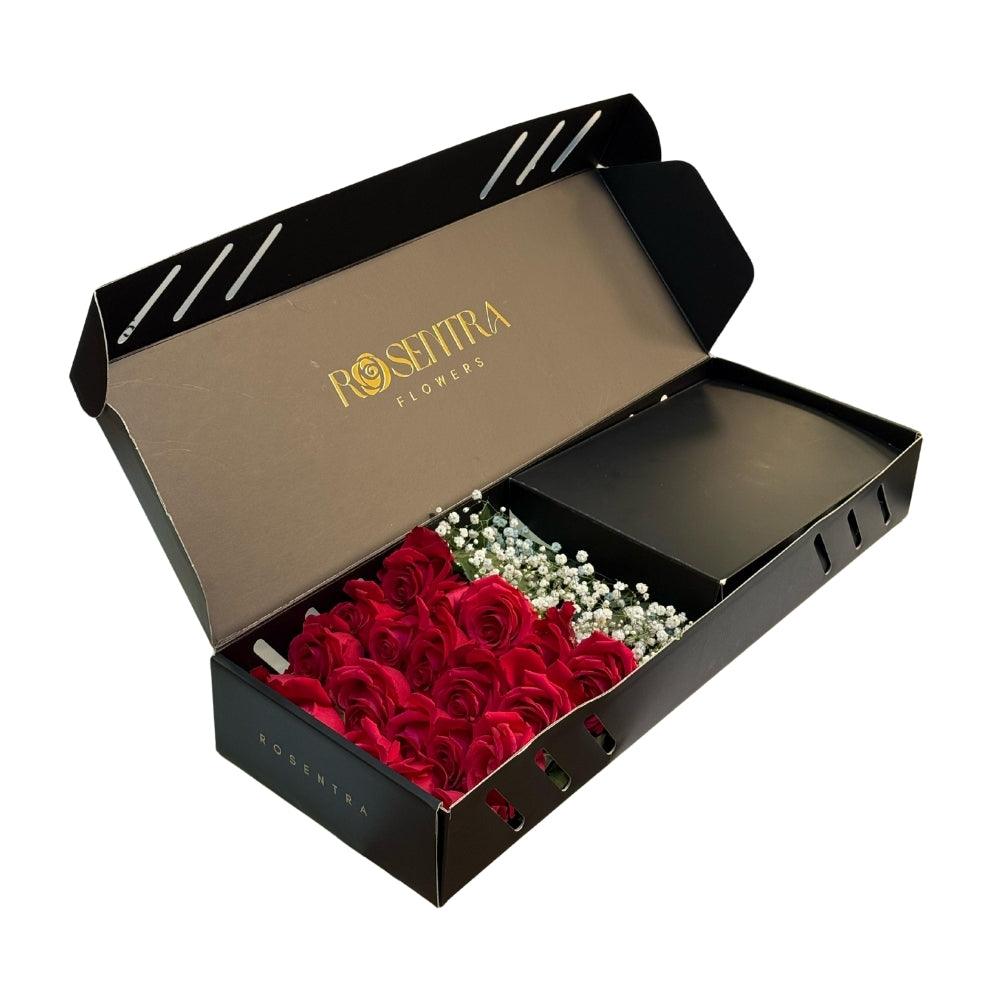 The Classic Box - Kırmızı Güller - Rosentra | Premium Flowers