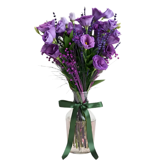 Purple Mood – Cam Vazoda Mor Lisyantus ve Mor Luna