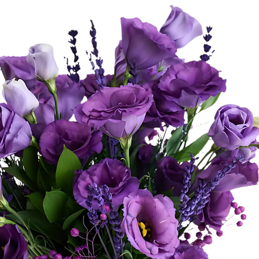 Purple Mood – Cam Vazoda Mor Lisyantus ve Mor Luna